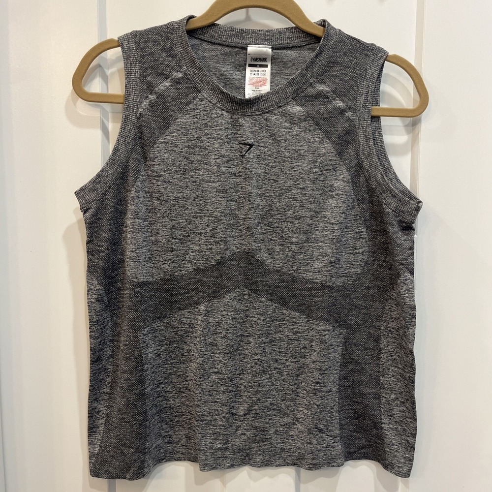 Gymshark Women's Flex Sleeveless Loose Tank Grey Athletic Top Gym Active Sz S